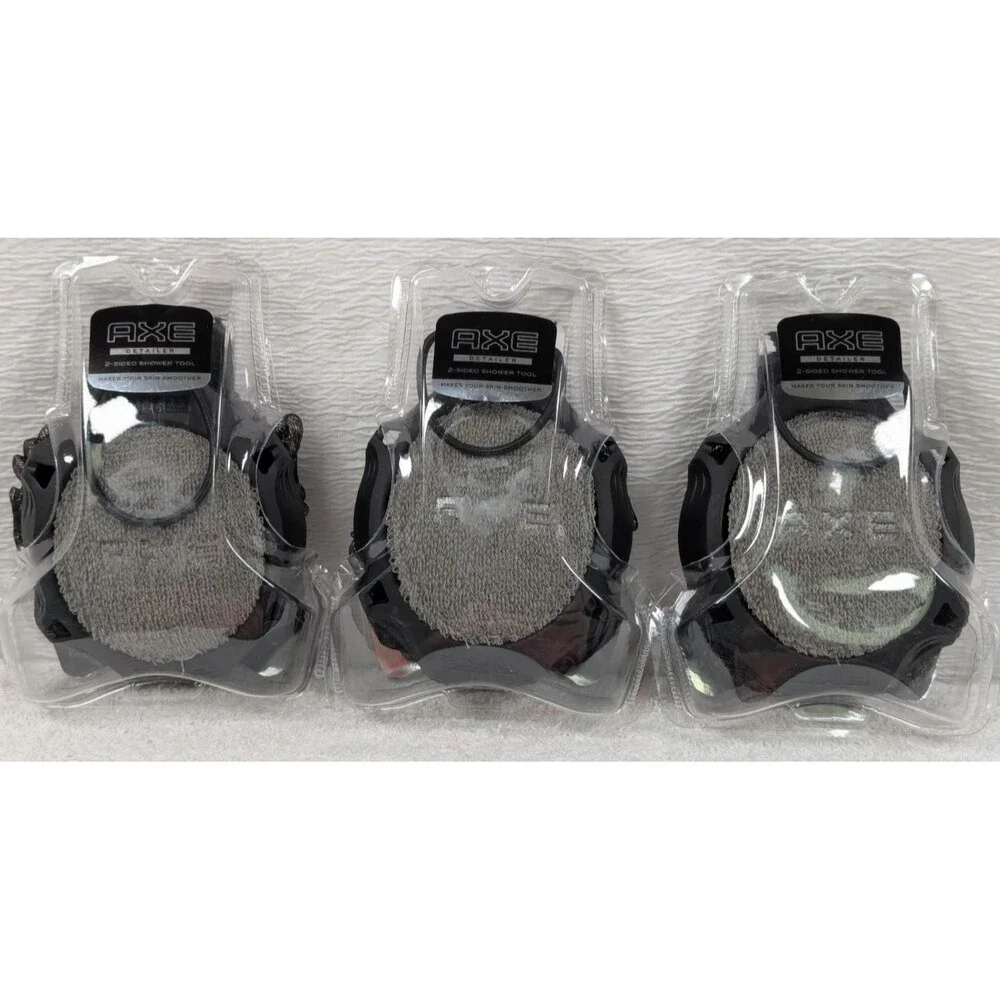AXE Modern Shower Tool Skin Cleanser for Smoother Skin Exfoliates - 3 Pack